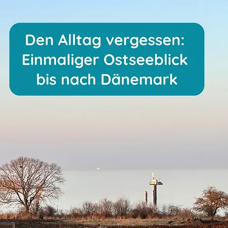 Meerglueck Am Beltblick - Mit Sauna, Blick Auf Ostsee Und Leuchtturm, Nur 150 M Zum