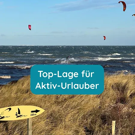 Meerglueck Am Beltblick - Mit Sauna, Blick Auf Ostsee Und Leuchtturm, Nur 150 M Zum 아파트