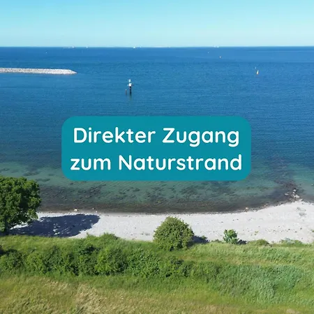 Meerglueck Am Beltblick - Mit Sauna, Blick Auf Ostsee Und Leuchtturm, Nur 150 M Zum
